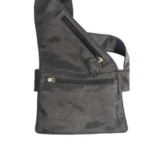 Sunny sling bag shoulder Fanny pack black with Velcro and adjustable clip